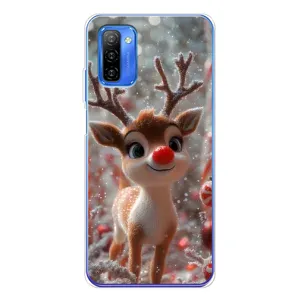 Яркий чехол для Ulefone Note 12 с Зимними Оленятами