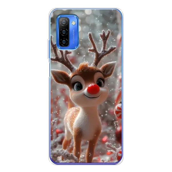 Чехол с принтом «Олень с носом» для Ulefone Note 12