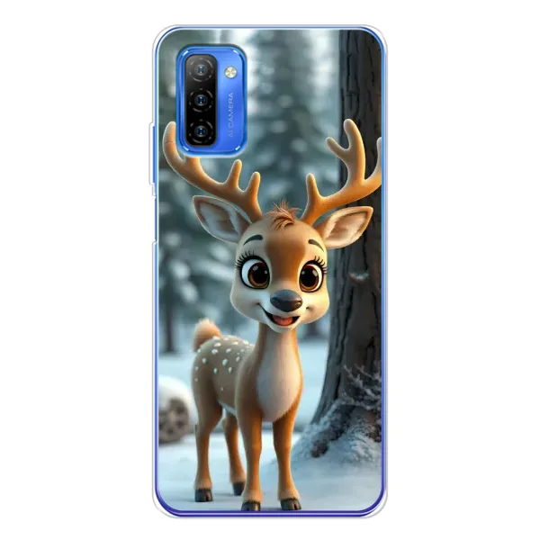 Чехол с принтом «Олененок в лесу» для Ulefone Note 12