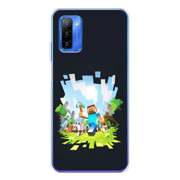 Чехол с принтом «персонажи Minecraft» для Ulefone Note 12