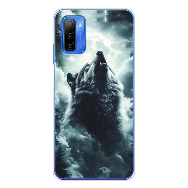 Чохол з принтом «Вовк у хмарах» для Ulefone Note 12 Чохол з принтом «Вовк у хмарах» для Ulefone Note 12