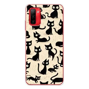 Чохол з принтом «Чорні коти» для Ulefone Note 12P
