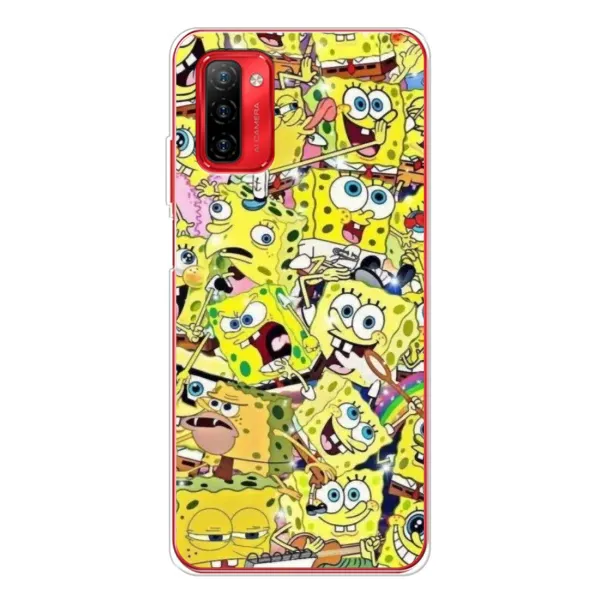 Чехол с принтом «Эмоции Спанч Боба» для Ulefone Note 12P