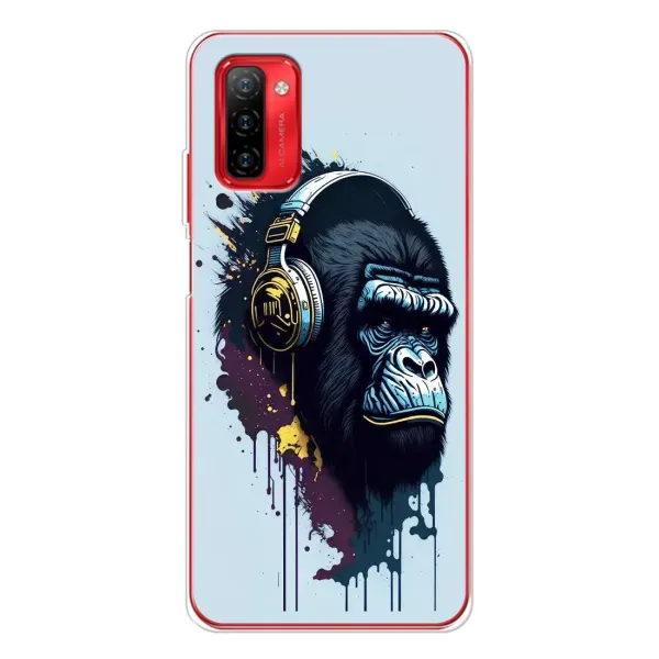 Чехол с принтом «Горилла в наушниках» для Ulefone Note 12P