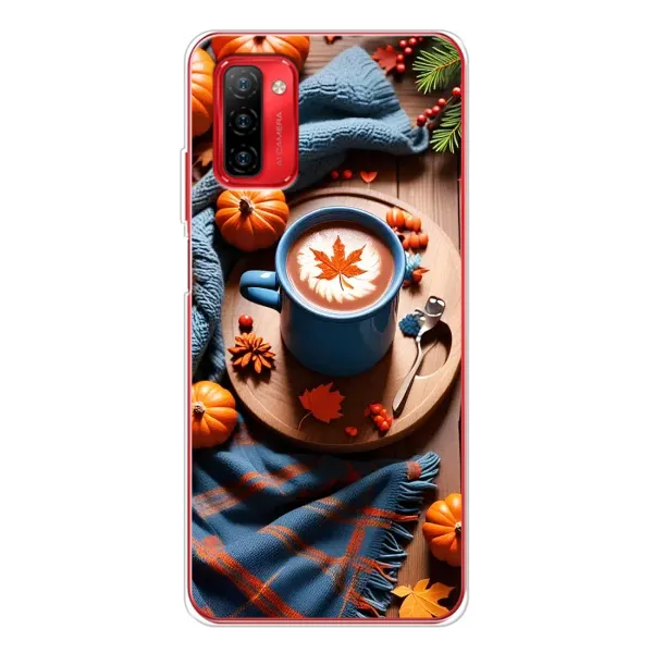 Чехол с принтом «Кофе и тыковки» для Ulefone Note 12P