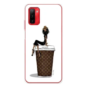 Чехлы Луи Витон для Ulefone Note 12P (AlphaPrint - LOUIS VUITTON) (кофе LOUIS VUITTON)