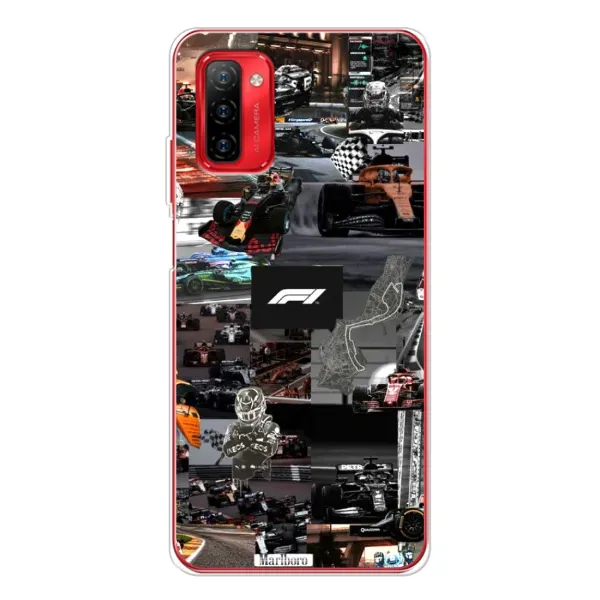 Чехол с принтом «Гоночный коллаж Ф1» для Ulefone Note 12P Чехол с принтом «Гоночный коллаж Ф1» для Ulefone Note 12P
