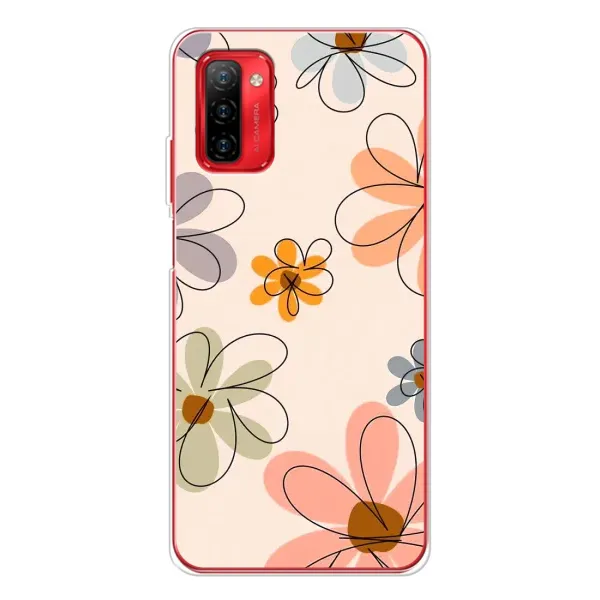 Чехол с принтом «Разноцветные цветы» для Ulefone Note 12P