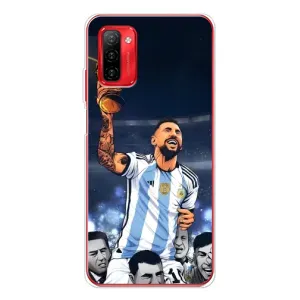 Чехлы для Ulefone Note 12P (Leo чемпион) (AlphaPrint) (Месси с кубком)