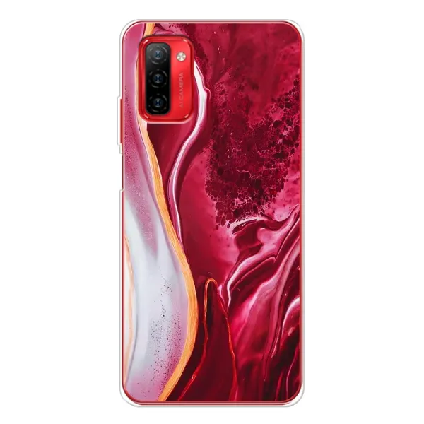 Чехол с принтом «Мрамор красный» для Ulefone Note 12P