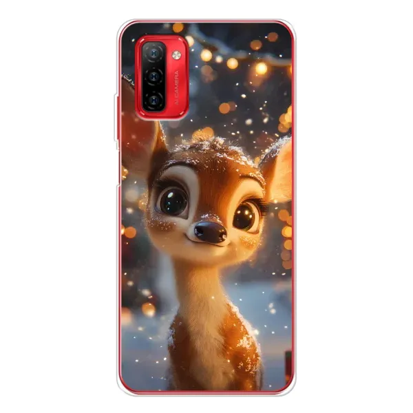 Чехол с принтом «Олененок среди гирлянд» для Ulefone Note 12P