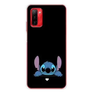 Чехол с принтом Стич на Ulefone Note 12P (Стич на черном)