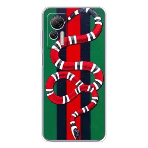 Чехлы ГУЧЧИ для Нот 14 (AlphaPrint) (Gucci змия)