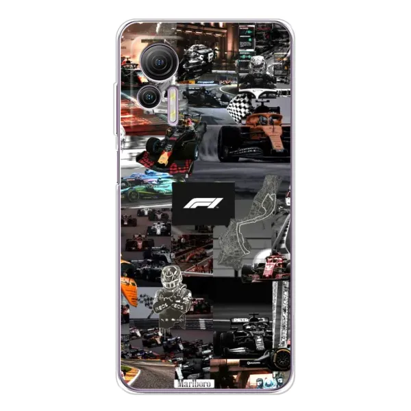Чехол с принтом «Гоночный коллаж Ф1» для Ulefone Note 14 Чехол с принтом «Гоночный коллаж Ф1» для Ulefone Note 14