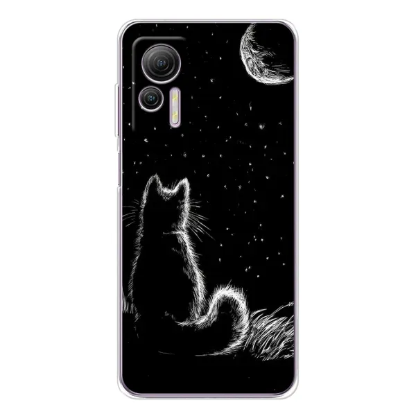 Чехол с принтом «Котик и луна» для Ulefone Note 14 Чехол с принтом «Котик и луна» для Ulefone Note 14