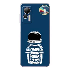 Чехол NASA для Ulefone Note 14 (AlphaPrint) (Мальчик в шлеме)