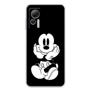 Эксклюзивный чехол для Ulefone Note 14 (AlphaPrint - Мультяшные) (Микки на черном)