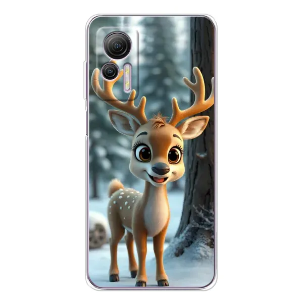 Чехол с принтом «Олененок в лесу» для Ulefone Note 14