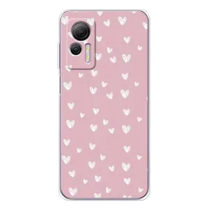 Чехол с принтом «Сердечки на розовом» для Ulefone Note 14