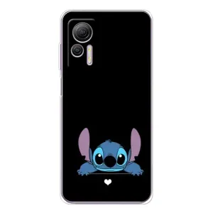Чехол с принтом Стич на Ulefone Note 14 (Стич на черном)