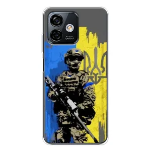 Чехлы с картинкой ЗСУ для Ulefone Note 16 Pro (AlphaPrint) (АРТ солдат)