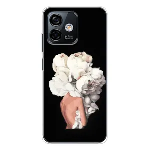 Чехлы (ART) Цветы на Ulefone Note 16 Pro (VPrint) (Белые цветы)