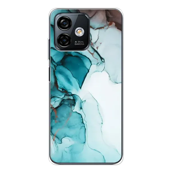 Чехол с принтом «Бирюзовый мрамор» для Ulefone Note 16 Pro