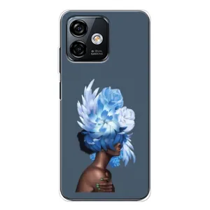 Чехлы (ART) Цветы на Ulefone Note 16 Pro (VPrint) (Цветы на голове)