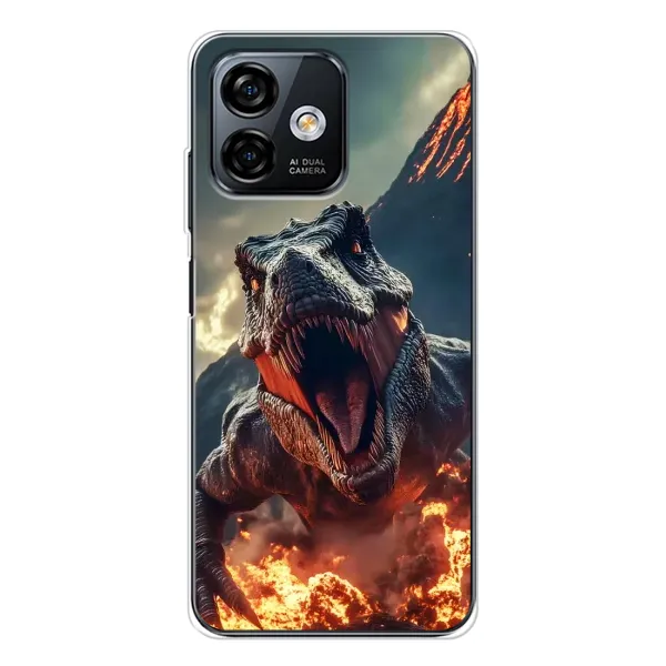 Чохол з принтом «Вогняний динозавр» для Ulefone Note 16 Pro Чохол з принтом «Вогняний динозавр» для Ulefone Note 16 Pro