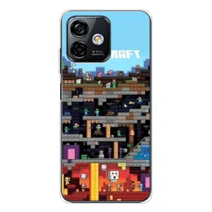 Чохол Майнкрафт на Ulefone Note 16 Pro (AlphaPrint) Minecraft (фон Minecraft)