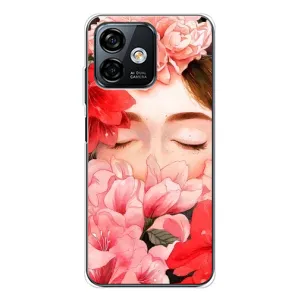 Чехлы (ART) Цветы на Ulefone Note 16 Pro (VPrint) (Глаза в цветах)