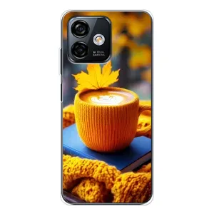 Чехол с принтом «Кофе на желтом пледе» для Ulefone Note 16 Pro
