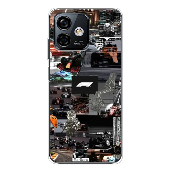 Чехол с принтом «Гоночный коллаж Ф1» для Ulefone Note 16 Pro Чехол с принтом «Гоночный коллаж Ф1» для Ulefone Note 16 Pro