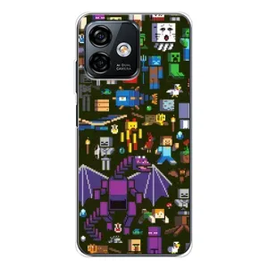 Чохол Майнкрафт на Ulefone Note 16 Pro (AlphaPrint) Minecraft (Колаж Майнкрафт)