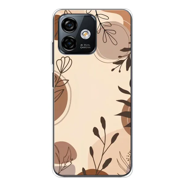 Чохол з принтом «Коричневі квіти» для Ulefone Note 16 Pro Чохол з принтом «Коричневі квіти» для Ulefone Note 16 Pro