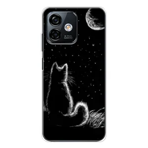 Чехол с принтом для Ulefone Note 16 Pro (AlphaPrint) Модные коты
