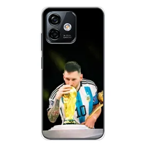 Чехлы для Ulefone Note 16 Pro (Leo чемпион) (AlphaPrint) (Кубок Месси)