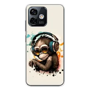 Чехол с принтом «Макака в наушниках» для Ulefone Note 16 Pro