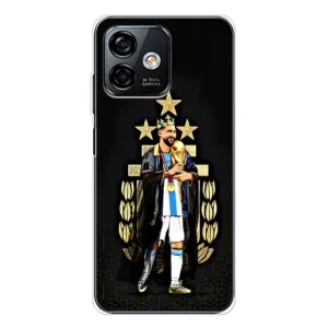 Чехлы для Ulefone Note 16 Pro (Leo чемпион) (AlphaPrint) (Месси Король)