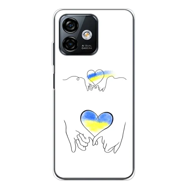 Чехол с принтом «Мир Украине» для Ulefone Note 16 Pro