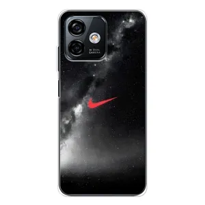 Чехол для Ulefone Note 16 Pro - с принтом Найк (AlphaPrint) (Найк красный)