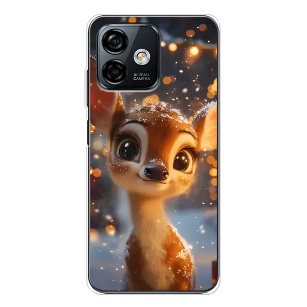 Чехол с принтом «Олененок среди гирлянд» для Ulefone Note 16 Pro
