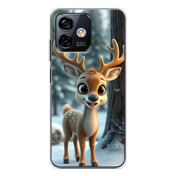 Чехол с принтом «Олененок в лесу» для Ulefone Note 16 Pro