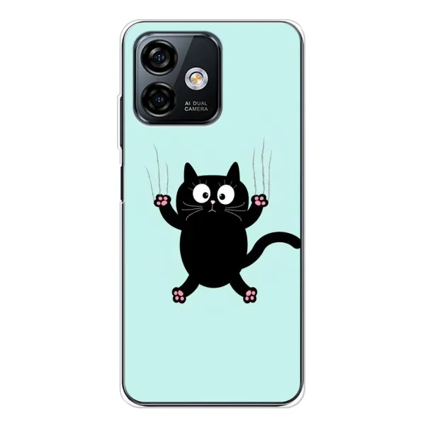 Чохол з принтом «Падаючий кіт» для Ulefone Note 16 Pro