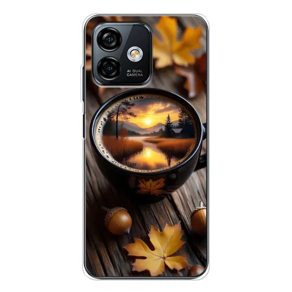 Чехол с принтом «Темный кофе» для Ulefone Note 16 Pro