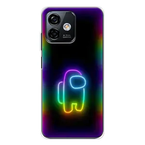Чехол Амонг Ас для Ulefone Note 16 Pro (AlphaPrint) (Яркий скин)