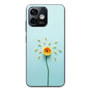 Чехлы с Цветами для Ulefone Note 16 Pro (VPrint) (Желтый цветок)