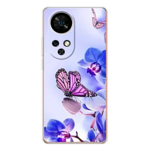 Чехлы с Цветами для Ulefone Note 17 Pro (VPrint) (Бабочка на цветочке)