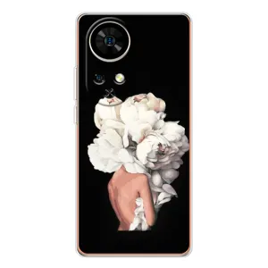 Чехлы (ART) Цветы на Ulefone Note 17 Pro (VPrint) (Белые цветы)