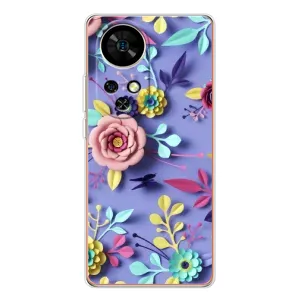 Чехлы с Цветами для Ulefone Note 17 Pro (VPrint) (Цветочный дизайн)